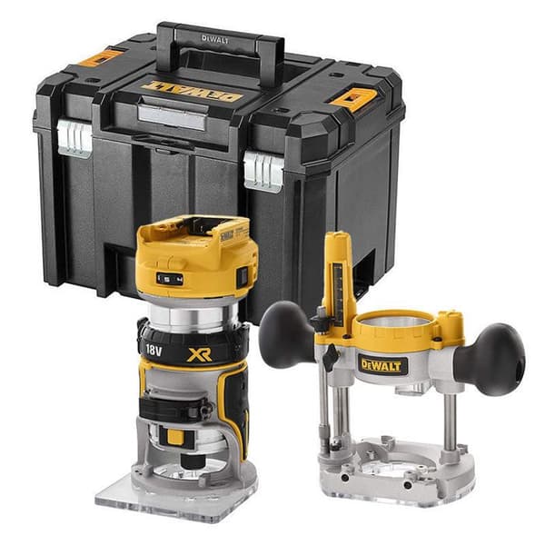 18V XR DCW604NT routertrimmer (utan batteri eller laddare) i T-STAK box - DEWALT - DCW604NT-XJ
