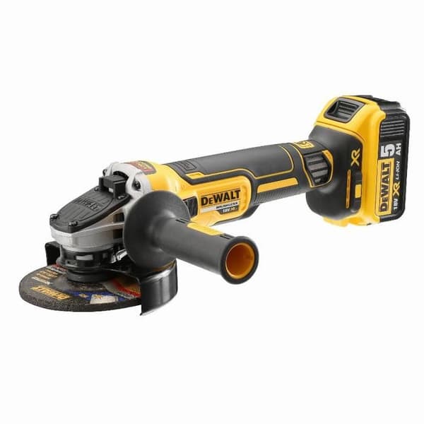 DEWALT Borstlös XR Ø125 mm kvarn - 2 batterier 5,0Ah 18V - DCG405P2