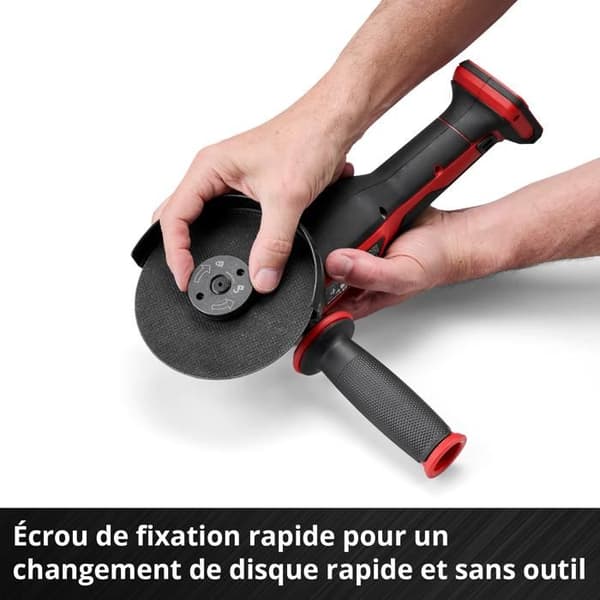 Einhell Professional Vinkelslip 115mm trådlös AXXIO 18/115 Q - Solo Power X-Change (18V) Levereras utan batteri eller laddare