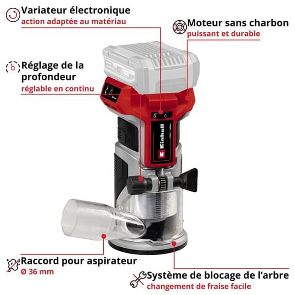 Einhell Professional Trimmer utan sladd TP-ET 18 Li BL-Solo Power X-Change (18V) Levereras utan batteri eller laddare
