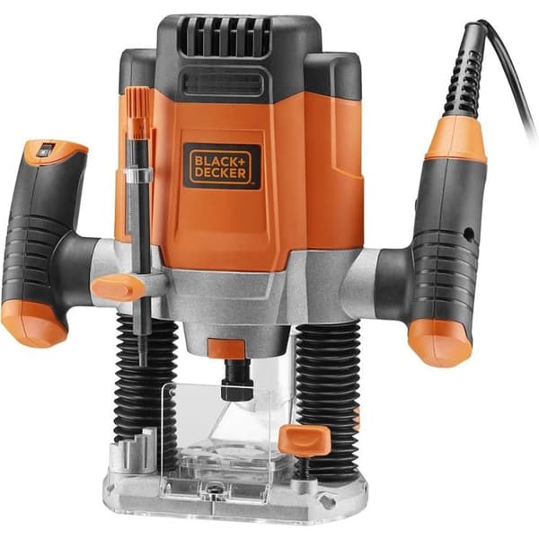 Black &amp; Decker KW1200EKA elektronisk router 1200W + Tillbehör &amp; fodral