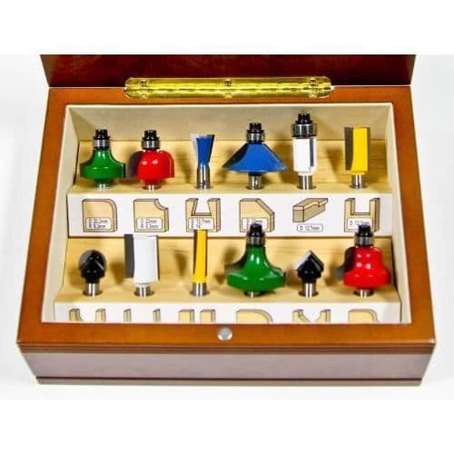 Makita 1/4" Router Bit Set Multicolor (12 delar) - A-91051