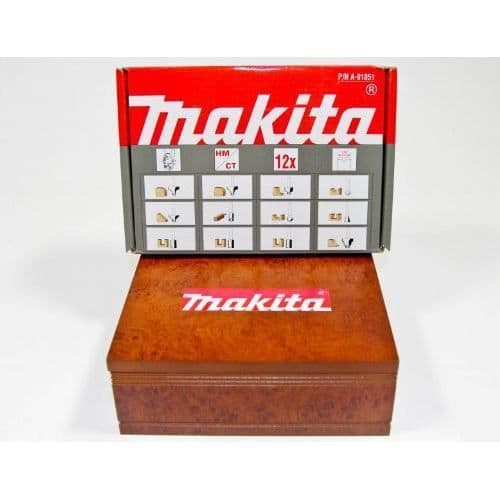 Makita 1/4" Router Bit Set Multicolor (12 delar) - A-91051