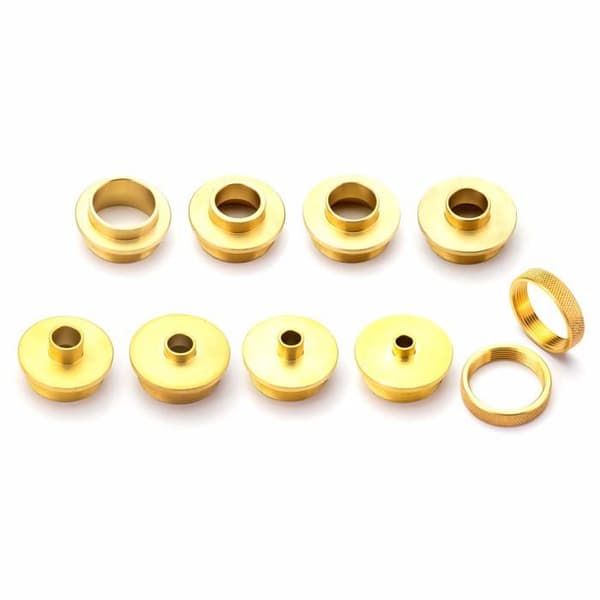 Överfräs - spolare Powertec - 71051 - Set med 10 solida mässingsguider med gjuten bärväska
