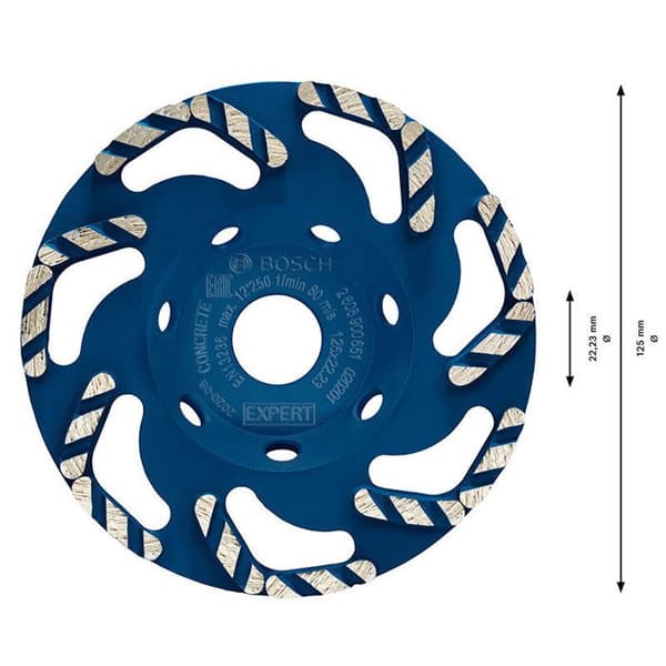 Diamantskiva - BOSCH EXPERT - 2608900651 - 125 mm - Sladd - Professionell