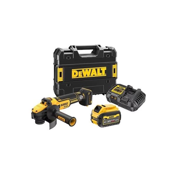 Vinkelslipmaskin med variabel hastighet 125 mm XR 18V ADVANTAGE DEWALT 6Ah Li-Ion borstlös glidswitch - DCG409VST1-QW