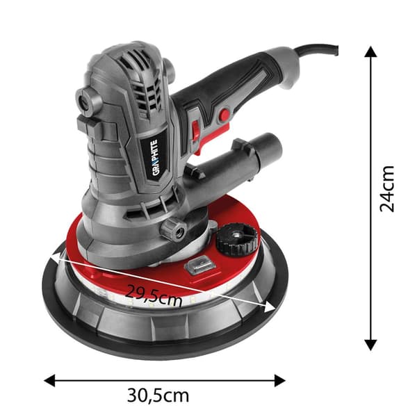 Gipspudser 900W, 180mm, led