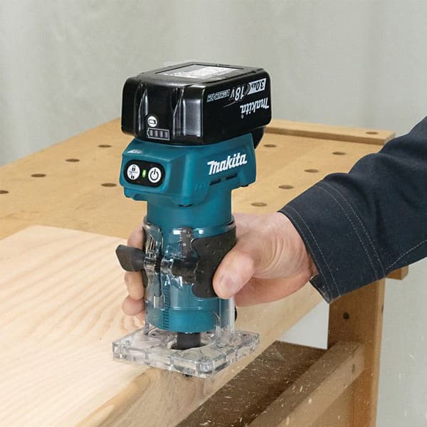Affleureuse - MAKITA - DRT52Z - 18V - Trådlös - Ø 6mm