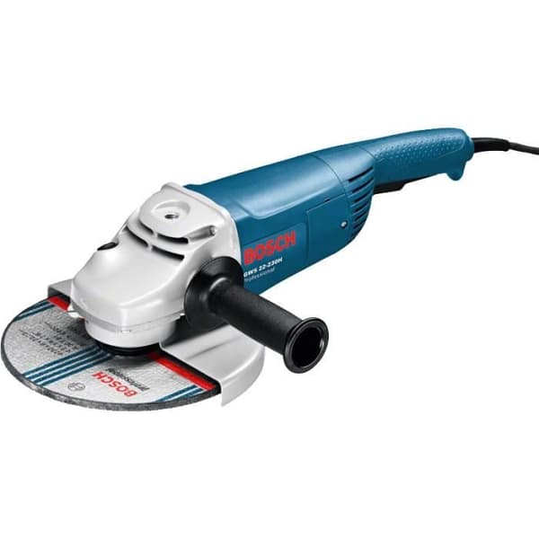 BOSCH GWS 22 230 H vinkelslip - 2200W - Antistartskydd - Ej deformerbart skyddskåpa