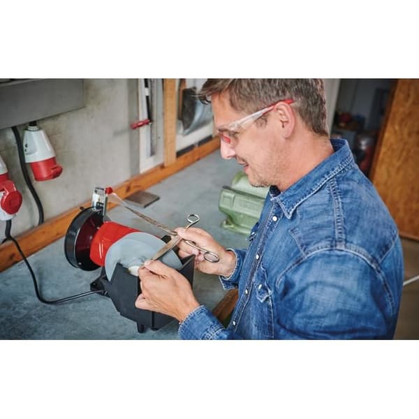 Einhell Slipmaskin TC-WD 200/150 (250 W, gnistskydd) Levereras med grovkornig slippapper och våtslipsten