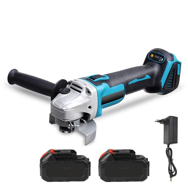 Elektrisk Vinkelsliber, 800W Effekt, 10.000 omdr./min Hastighed,2 Batteri 1 EU Stik