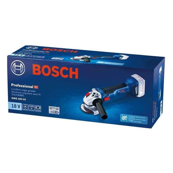 18V GWS 18V-10 solovinkelslip (utan batteri eller laddare) i kartong - BOSCH - 06019J4002