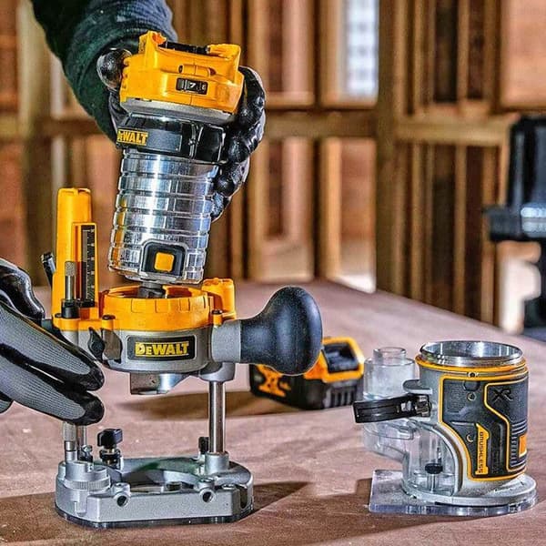 18V XR DCW604NT routertrimmer (utan batteri eller laddare) i T-STAK box - DEWALT - DCW604NT-XJ