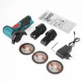 Miniatyrbillede 2 af 2: Elektrisk Vinkelsliber, 12V Strøm, Udskiftelige Batterier,EU, 2 Batteri