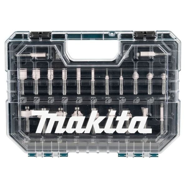 Set med fräsar Ø8 mm för kantfräs (22 st) - MAKITA D-74778