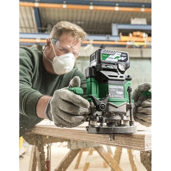 Trimmer - HIKOKI - M3612DAW2Z - Kabelansluten - Elektrisk - Trä - 50 mm - 12 mm - 6 mm - Mjukstart