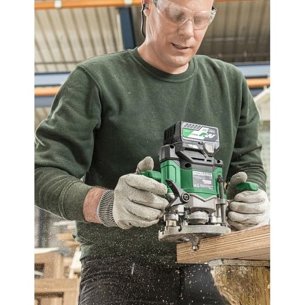 Trimmer - HIKOKI - M3612DAW2Z - Kabelansluten - Elektrisk - Trä - 50 mm - 12 mm - 6 mm - Mjukstart