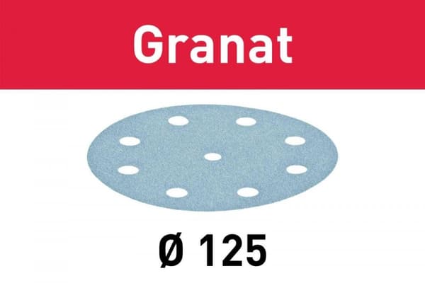 Granat STF slipskivor D125/8 P320 GR/100 497175
