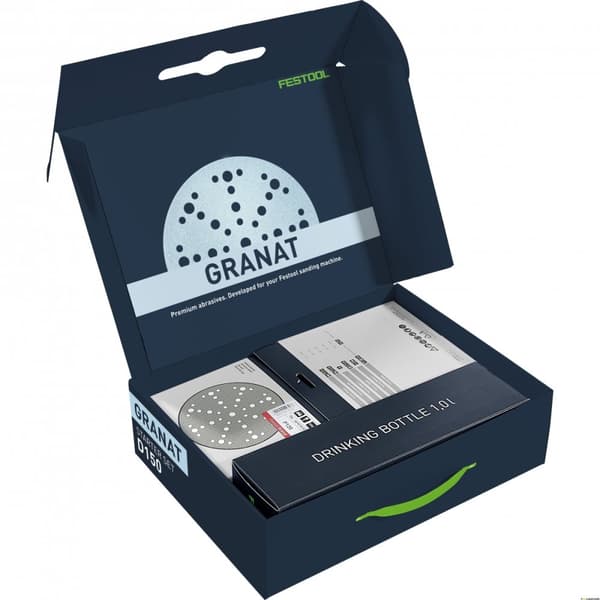 Festool Granat STF D150/48 GR-sæt 578131 slibeskiver - 1L flaske