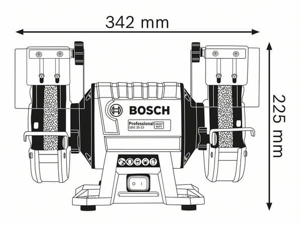 BORDSLIBEMASKINE FI 150/20 MM 350W GBG 35-15 BOSCH
