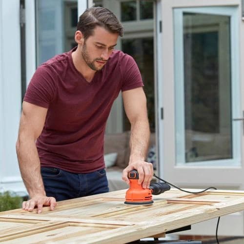Black & Decker BEW210 Orbital sliber 14000 o/min Sort, Orange