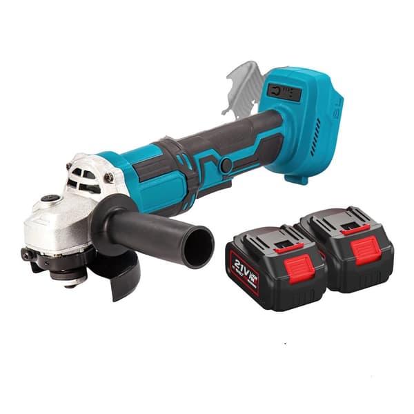Elektrisk Vinkelsliber, 1000W Effekt, Børsteløs Motor,Med 2XBattery