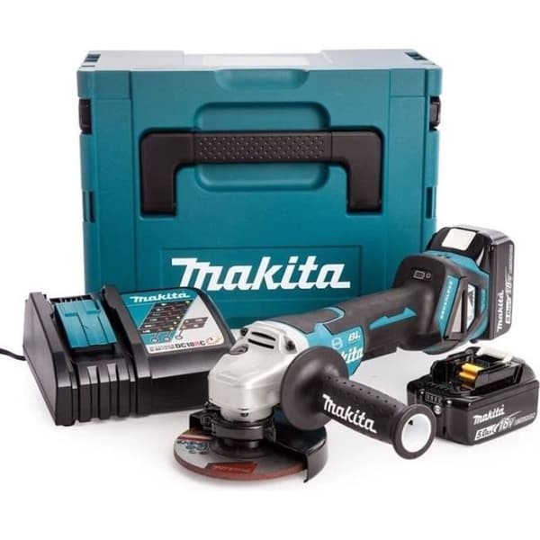 18V vinkelslip med 125 mm hastighetsvariator - MAKITA - DGA517RTJ