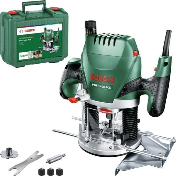 Bosch router - POF 1400 ACE (1400W, levereras med tillbehörsset)