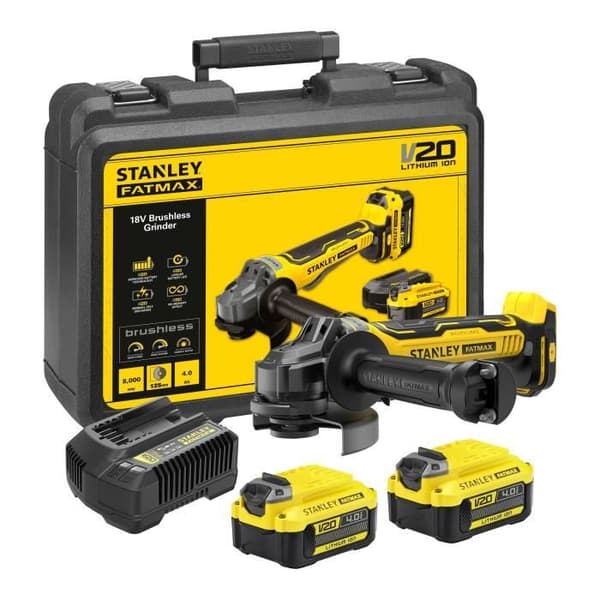 Meuleuse - STANLEY - SFMCG700M2K-QW - 18V - Trådlös - 125 mm
