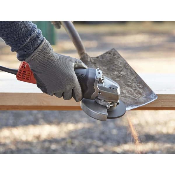 BLACK + DECKER BEG120 vinkelslip - 115mm 800W - Låsbrytare och mjukstart