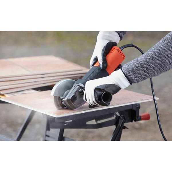 BLACK + DECKER BEG120 vinkelslip - 115mm 800W - Låsbrytare och mjukstart