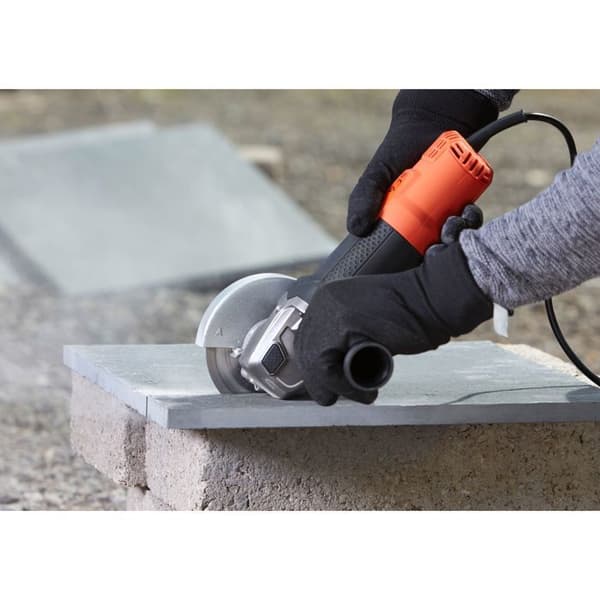 BLACK + DECKER BEG120 vinkelslip - 115mm 800W - Låsbrytare och mjukstart