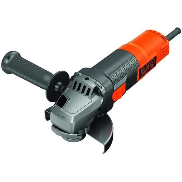 BLACK + DECKER BEG120 vinkelslip - 115mm 800W - Låsbrytare och mjukstart