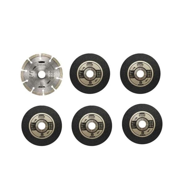 Kit 6 skivor för RYOBI kvarn diameter 125mm RAK6AGD125