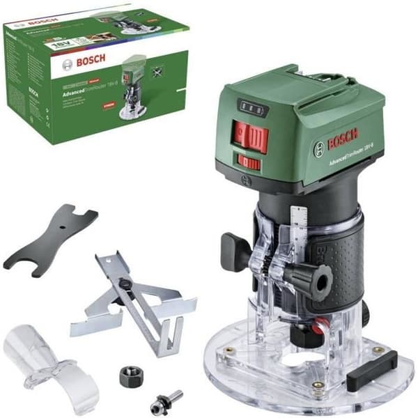 Batteridriven fräs - Bosch - 18V-8 - Kompakt - Lätt - Dammsugaradapter