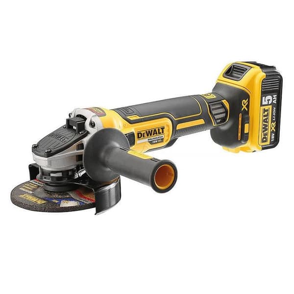 DeWALT 125 mm kvarn (borstlös), 18V/5 Ah (utan batteri och laddare) - DCG405P3-QW