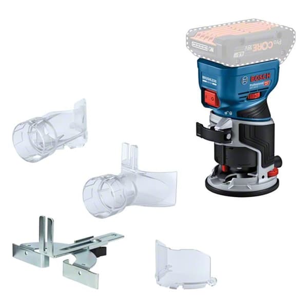 Bärbar fräs - BOSCH PROFESSIONAL - GKF 18V-8 - 18V - Trådlös - Ergonomisk