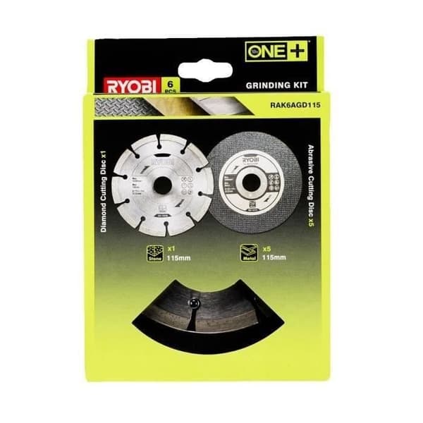 RYOBI 1 diamantsågblad och 5 kapskivor 115 mm - RAK6AGD115