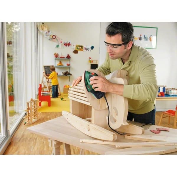Bosch Multisliber - PSM 100 A (leveres i plastikkuffert med 3 slibeblade G80, G120 og G160)