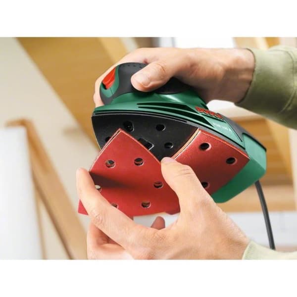Bosch Multisliber - PSM 100 A (leveres i plastikkuffert med 3 slibeblade G80, G120 og G160)