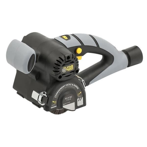 FARTOOLS PACK REX80 KOMPAKT RENOVERINGSMASKINET + MESSINGBØRSTE + + SYNTETISK FIBERBØRSTE
