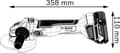 Pikkukuva 3 / 3: Bosch Professional GWS 18V-10 -kulmahiomakone + 2 x 4,0 Ah akkua + GAL 18V-40 laturi + L-BOXX - 06019J4007
