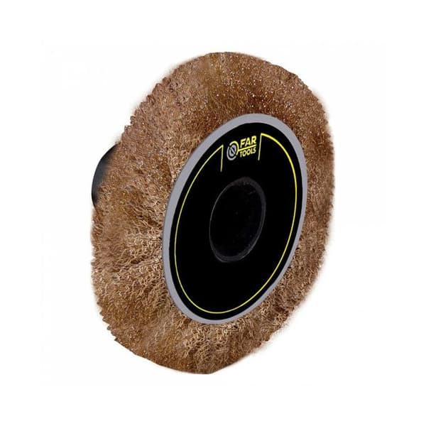 Messingbørste - FARTOOLS - Ø 65 mm - Tykkelse 10 mm - Brun - Emballage x1