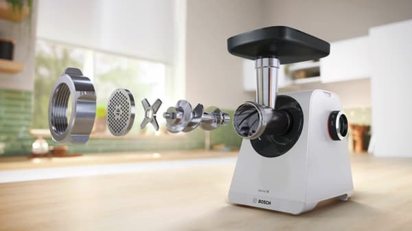Bosch Serie 4 MFWS420W kødhakker 1900 W Hvid, Sort