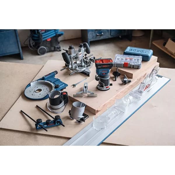 Affleureuse utan sladd GKF 18V-8 - BOSCH - utan batteri eller laddare - tillbehör - L-Boxx - 06016C2003
