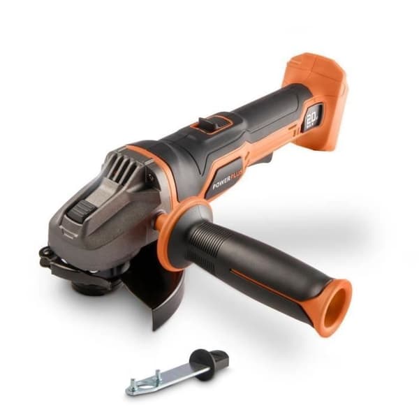 20V Akku-vinkelsliber - Dobbelt effekt - POWDP35100 - Ø115mm slibeskive - Kompakt - uden batteri eller oplader
