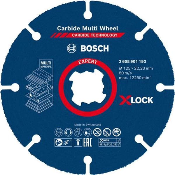 Kapskiva i hårdmetall med flera hjul 125 mm - BOSCH EXPERT - 2608901193