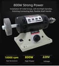 Pikkukuva 2 / 4: Pöytähiomakone, 800W Teho, 10000rpm Tyhjönopeus,EU