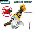 Miniatyrbillede 2 af 2: 125mm Trådløs Vinkelsliber, Børsteløs Motor, Justerbar Hastighed,EU, Ingen batteri