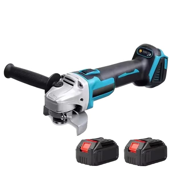 125 mm Sladdlös Elektrisk Vinkelslip, Hög Hastighet 10000 varv/min, Kompatibel med 18V Batteri,2 batteri